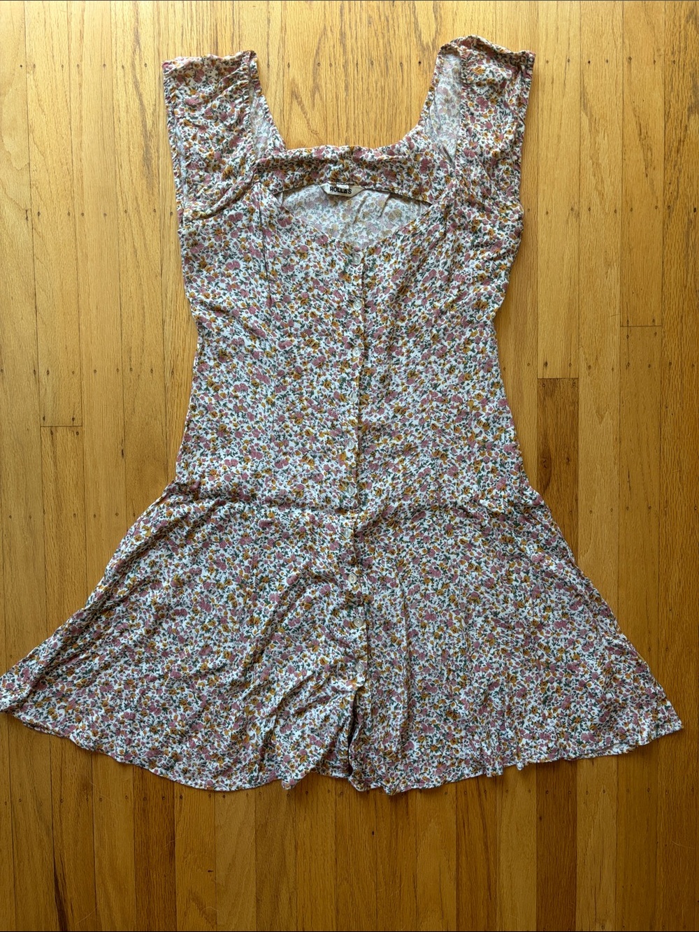 ROLLA'S Pink Floral Mini Dress